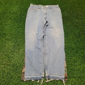 VTG Y2K Levi's 36x31 Reworked Jeans 1/1 Custom Camo Flare Leg Grunge Skater